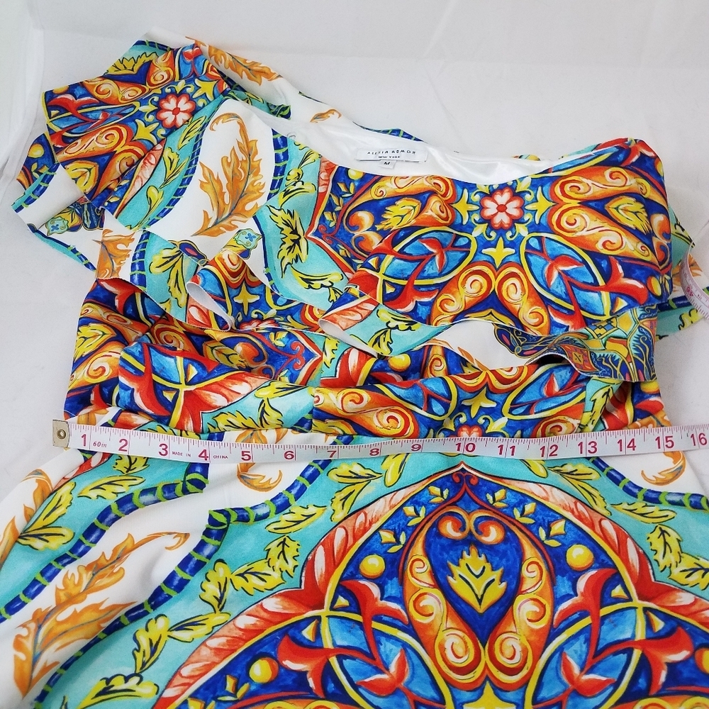 Alexia Admore Peplum One shoulder Top M NWOT - Picture 2 of 13